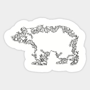 Sun (Flower) Bear Sticker